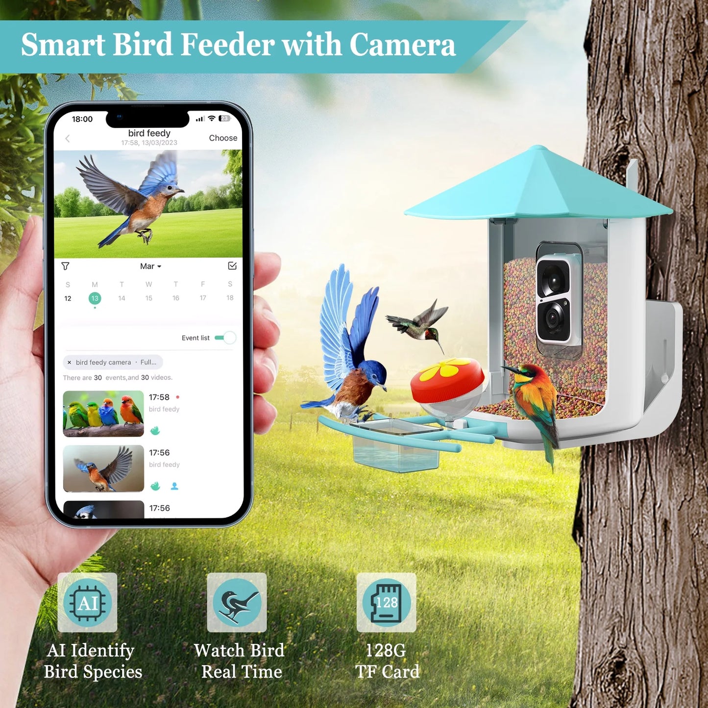 Furmate™ Smart Bird Feeder With Cam